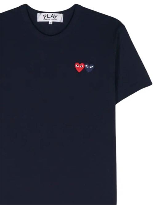 T-shirt with double application Comme des Garcons Play | AXT2262